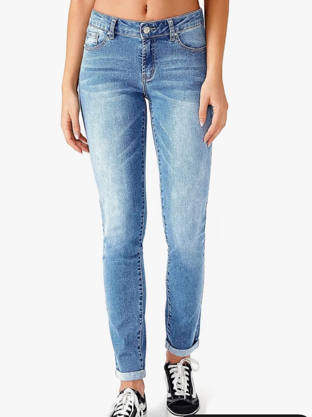 Women's Light Blue Skinny Jeans - Classic Stretch Denim